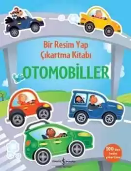 Bir Resim Yap Çıkartma Kitabı – Otomobiller kapağı