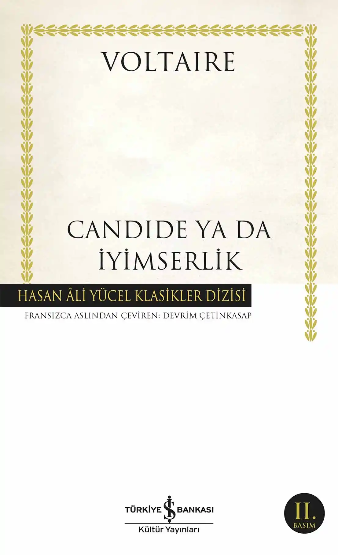 Candide ya da İyimserlik kapağı