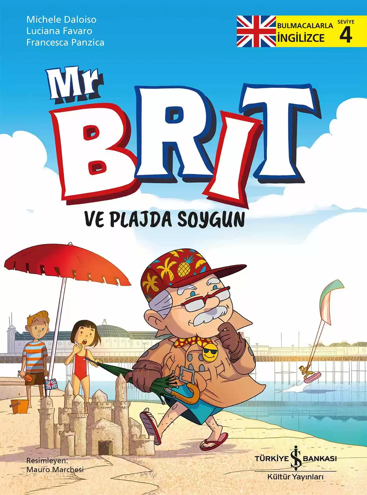 Mr Brit ve Plajda Soygun – Bulmacalarla İngilizce – 4 kapağı