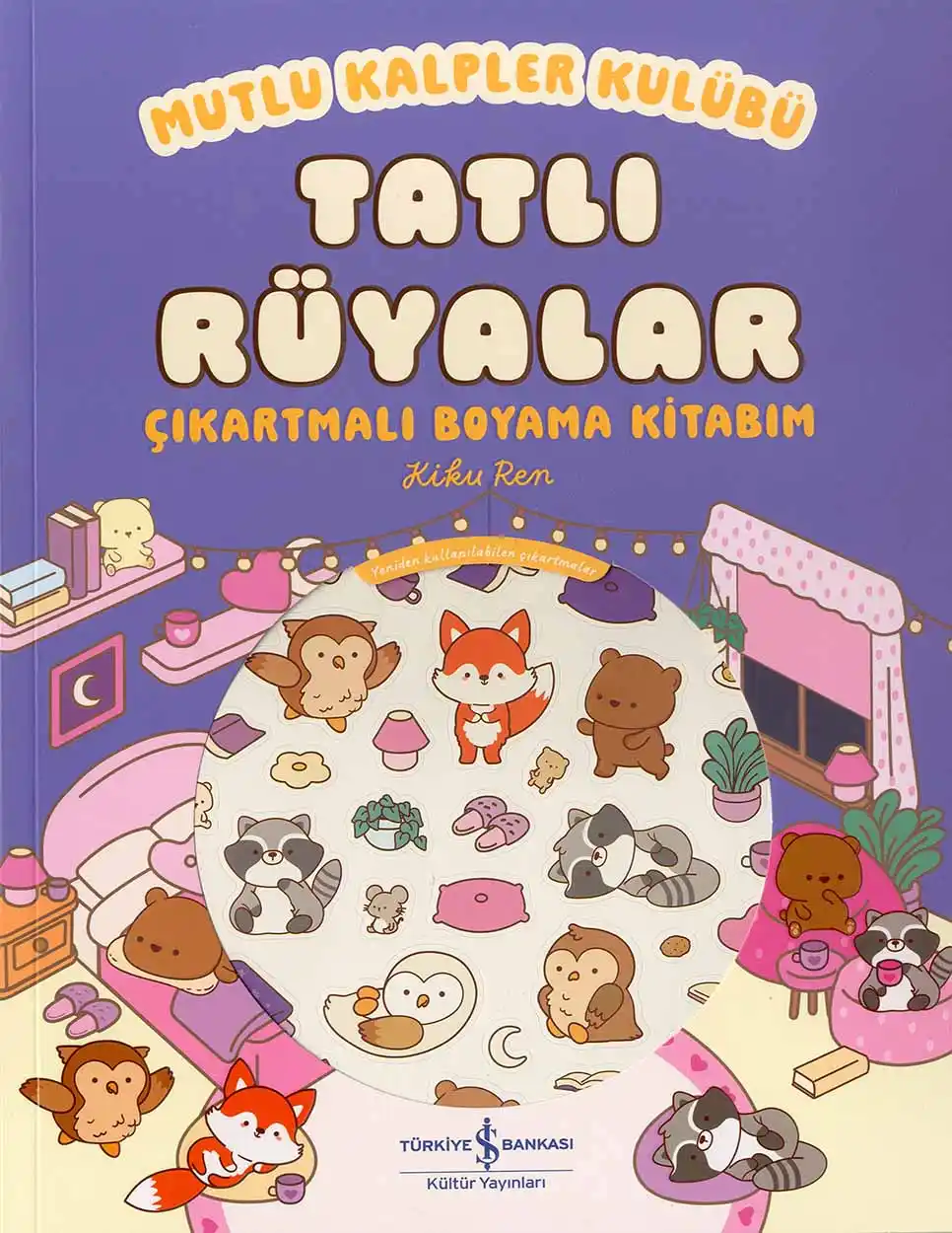 Mutlu Kalpler Kulübü – Tatlı Rüyalar – Çıkartmalı Boyama Kitabım kapağı