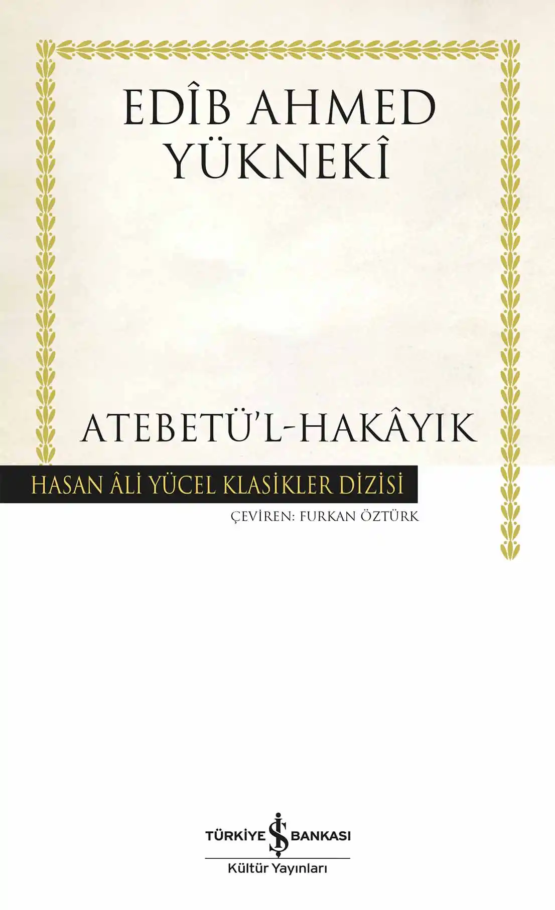 Atebetü’l-Hakayık kapağı