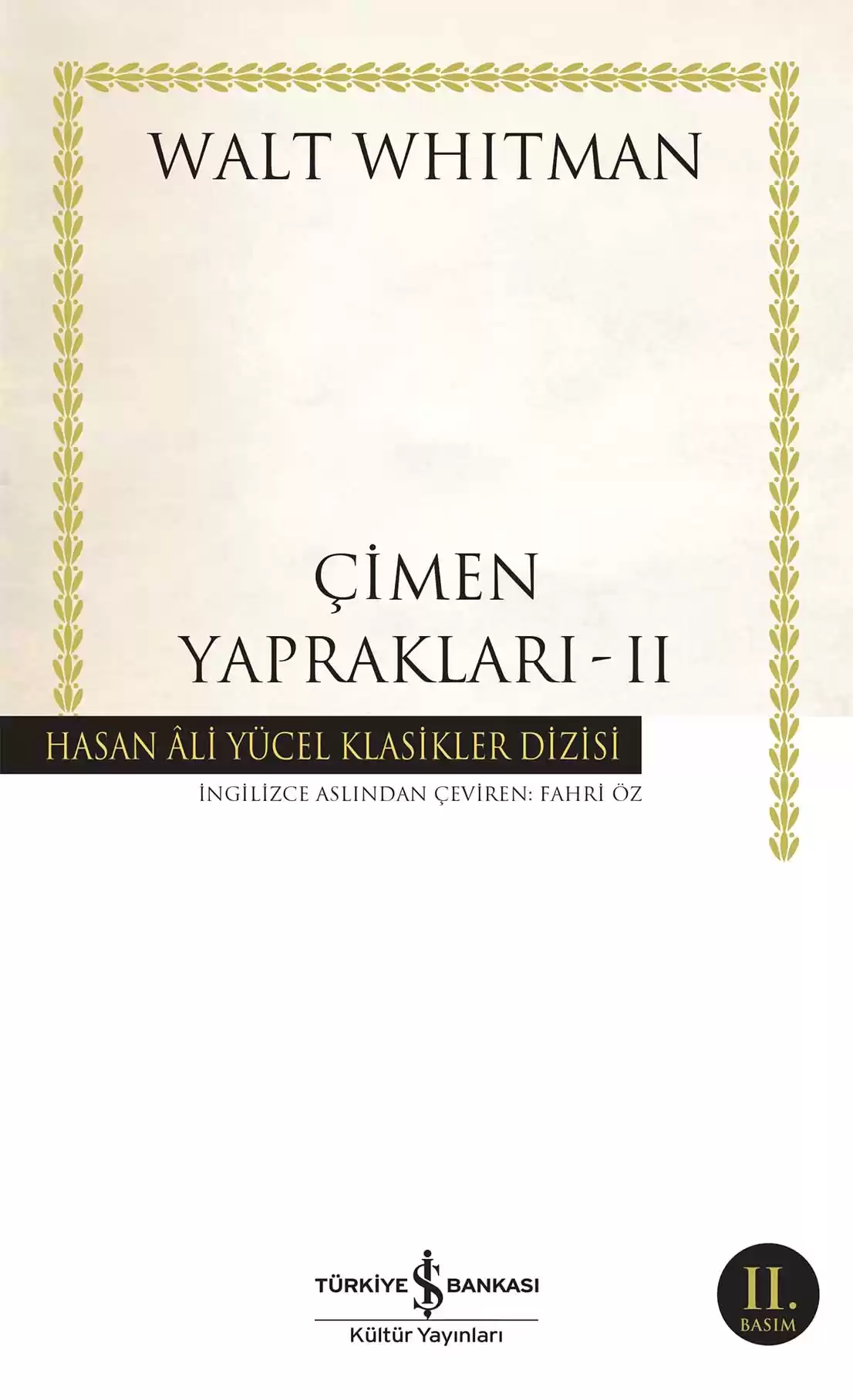 Çimen Yaprakları – II kapağı