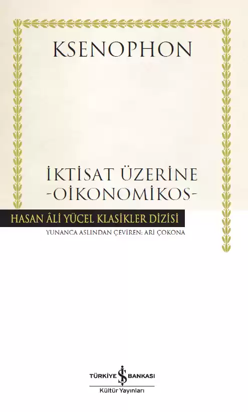 İktisat Üzerine – Ciltli kapağı