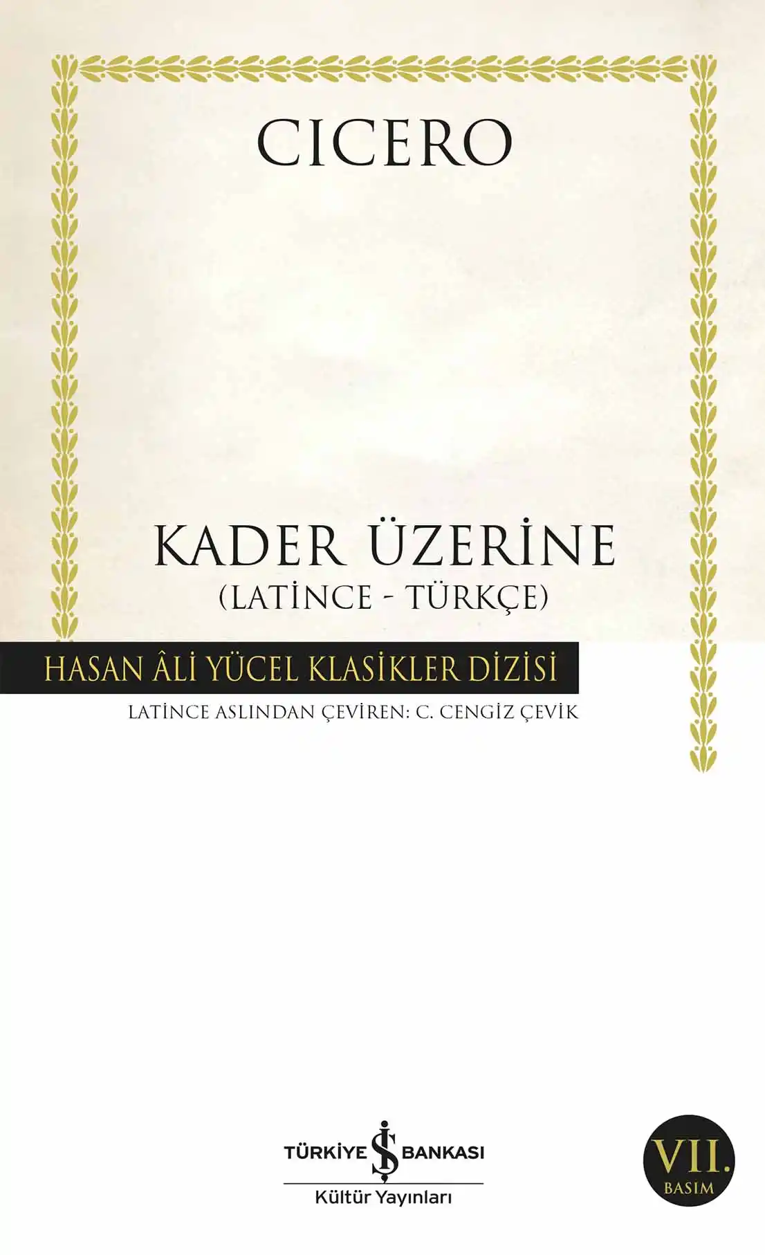 Kader Üzerine – (Latince-Türkçe) kapağı