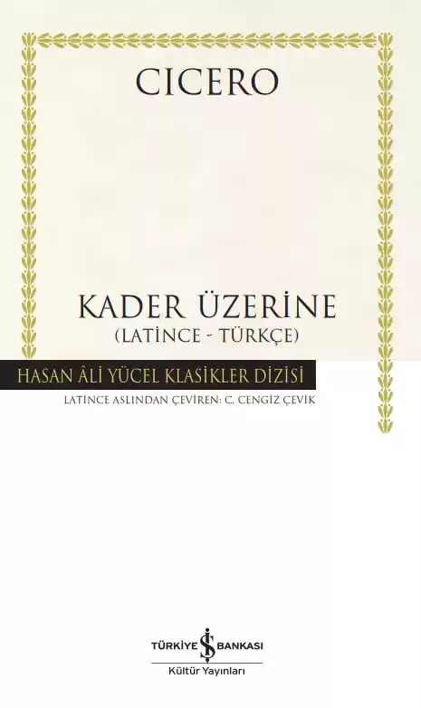 Kader Üzerine – (Latince-Türkçe) – Ciltli kapağı