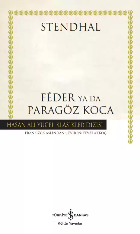 Féder Ya Da Paragöz Koca – Ciltli kapağı
