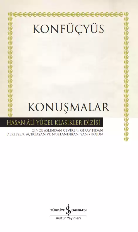 Konuşmalar – Ciltli kapağı