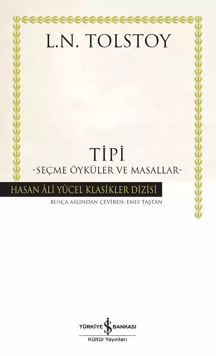 Tipi – Seçme Öyküler Ve Masallar – Ciltli kapağı