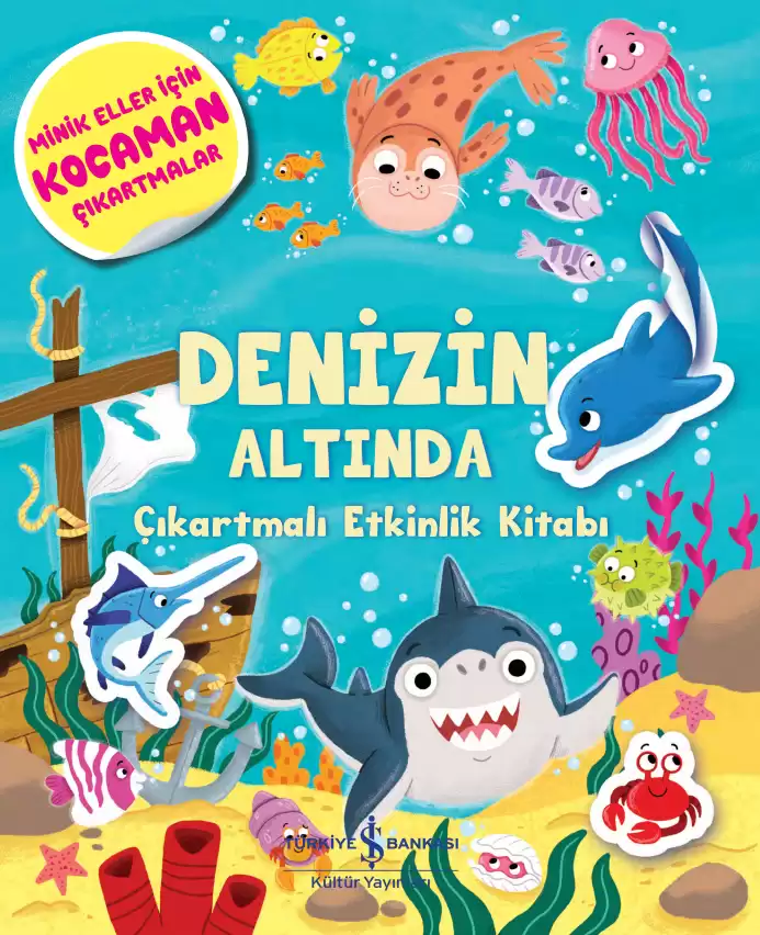 Denizin Altında Çıkartmalı Etkinlik Kitabı kapağı