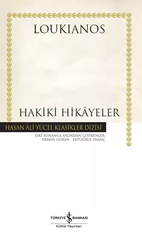 Hakiki Hikâyeler – Ciltli kapağı