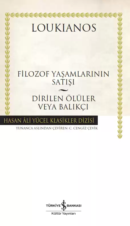 Filozof Yaşamlarının Satışı – Dirilen Ölüler veya Balıkçı – Ciltli kapağı