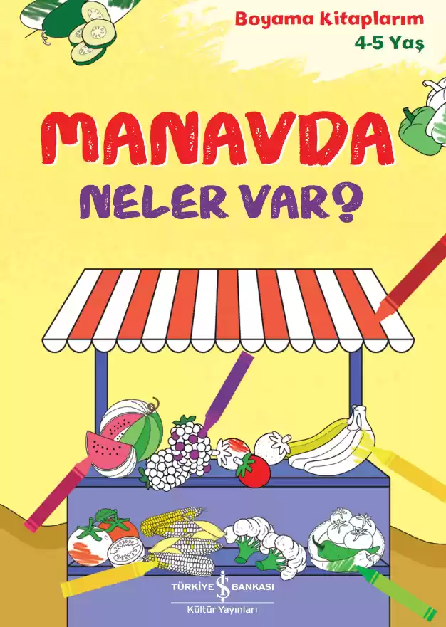 Manavda Neler Var? – Boyama Kitaplarım 4-5 yaş kapağı
