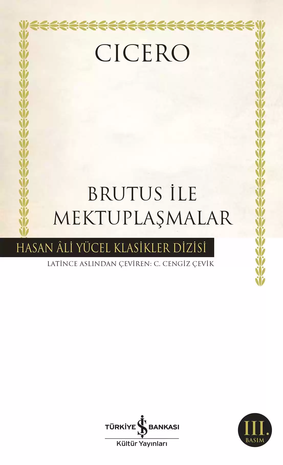 Brutus ile Mektuplaşmalar kapağı