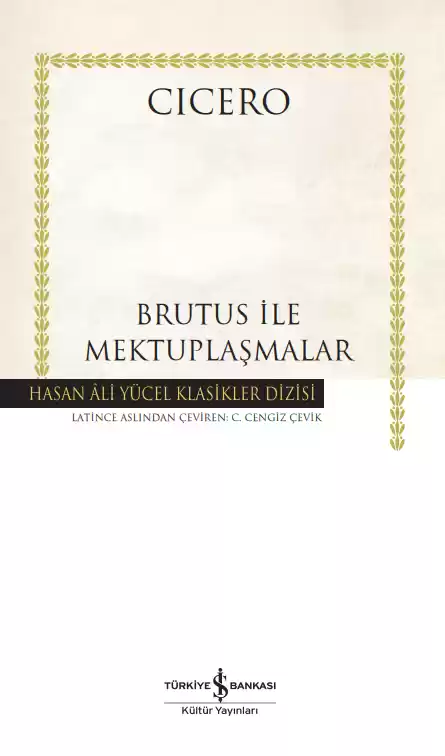 Brutus ile Mektuplaşmalar – Ciltli kapağı