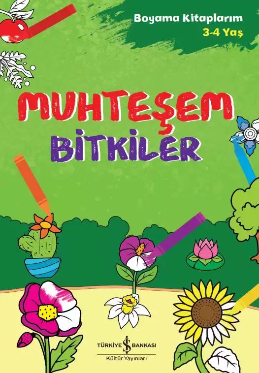 Muhteşem Bitkiler – Boyama Kitaplarım 3-4 Yaş kapağı