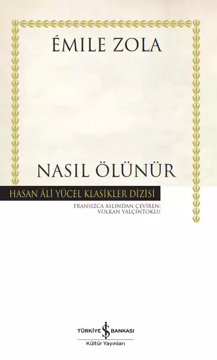 Nasıl Ölünür – Ciltli kapağı