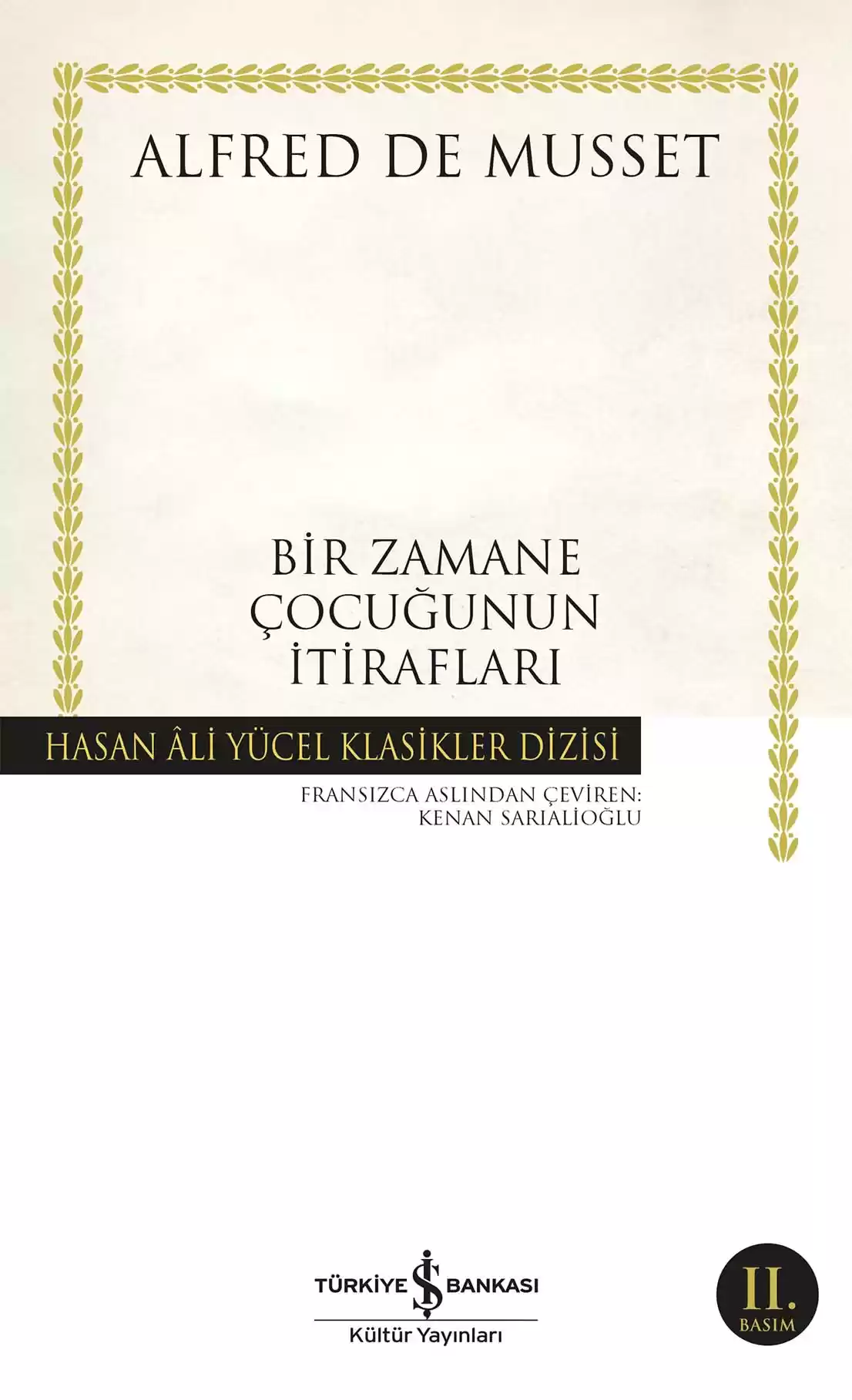Bir Zamane Çocuğunun İtirafları kapağı