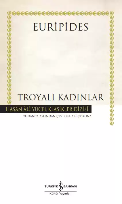 Troyalı Kadınlar – Ciltli kapağı