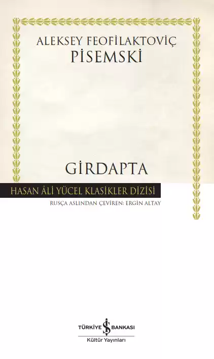 Girdapta – Ciltli kapağı