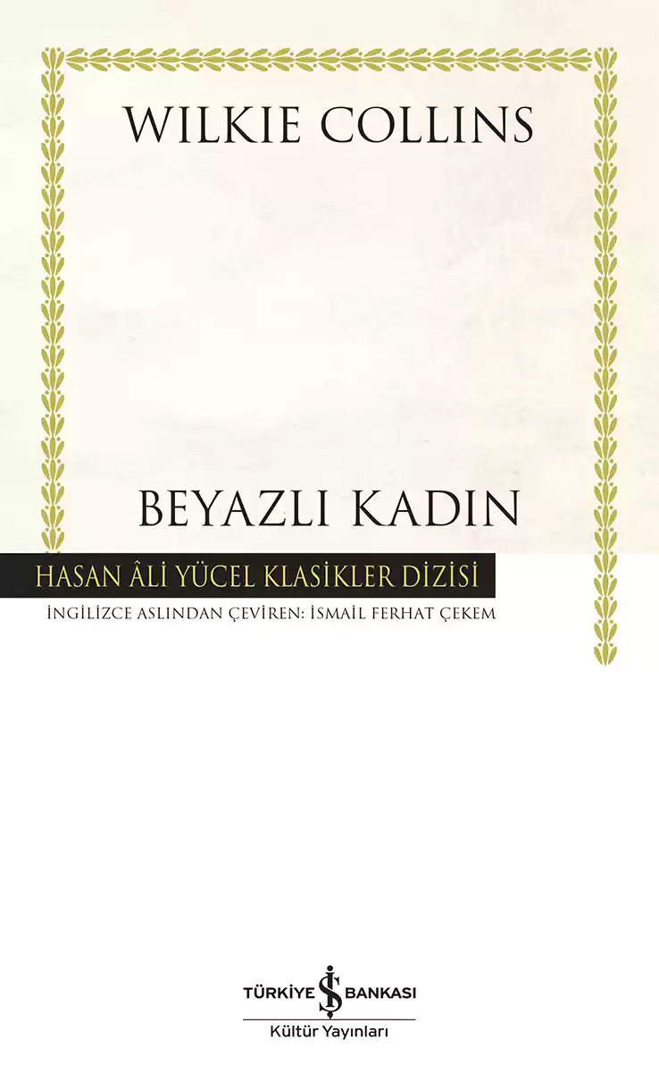 Beyazlı Kadın – Ciltli kapağı