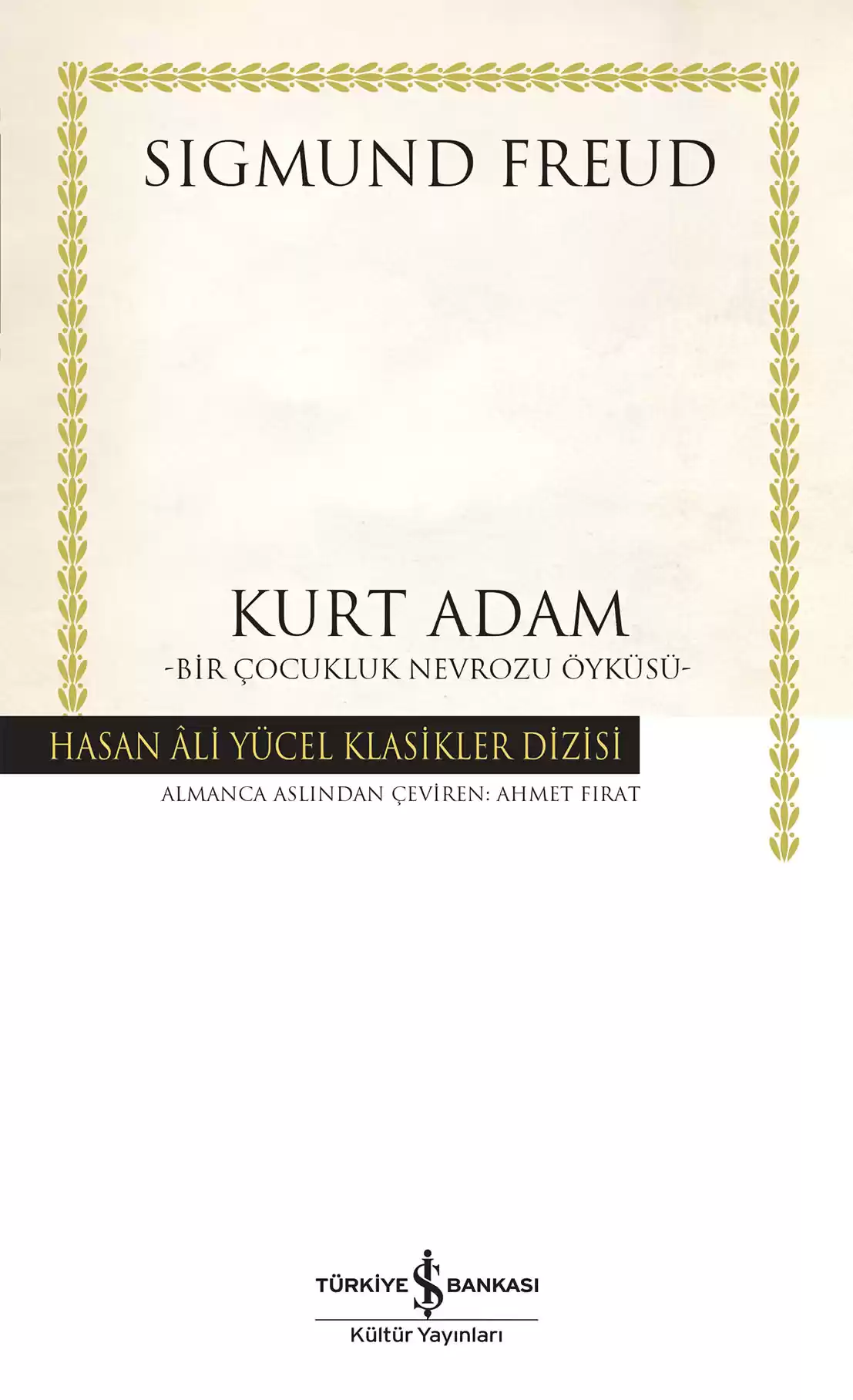 Kurt Adam – Bir Çocukluk Nevrozu Öyküsü – Ciltli kapağı