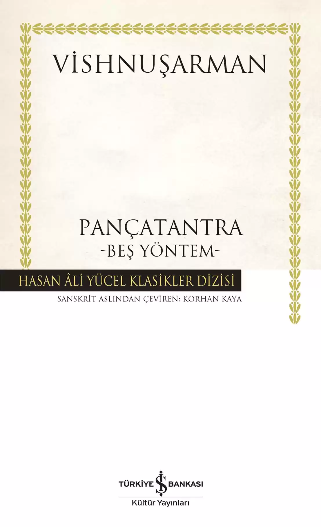 Pançatantra –Beş Yöntem- Ciltli kapağı