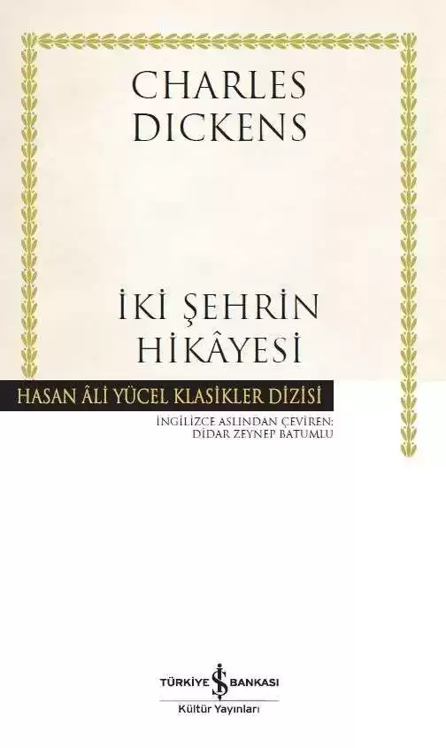 İki Şehrin Hikâyesi – Ciltli kapağı