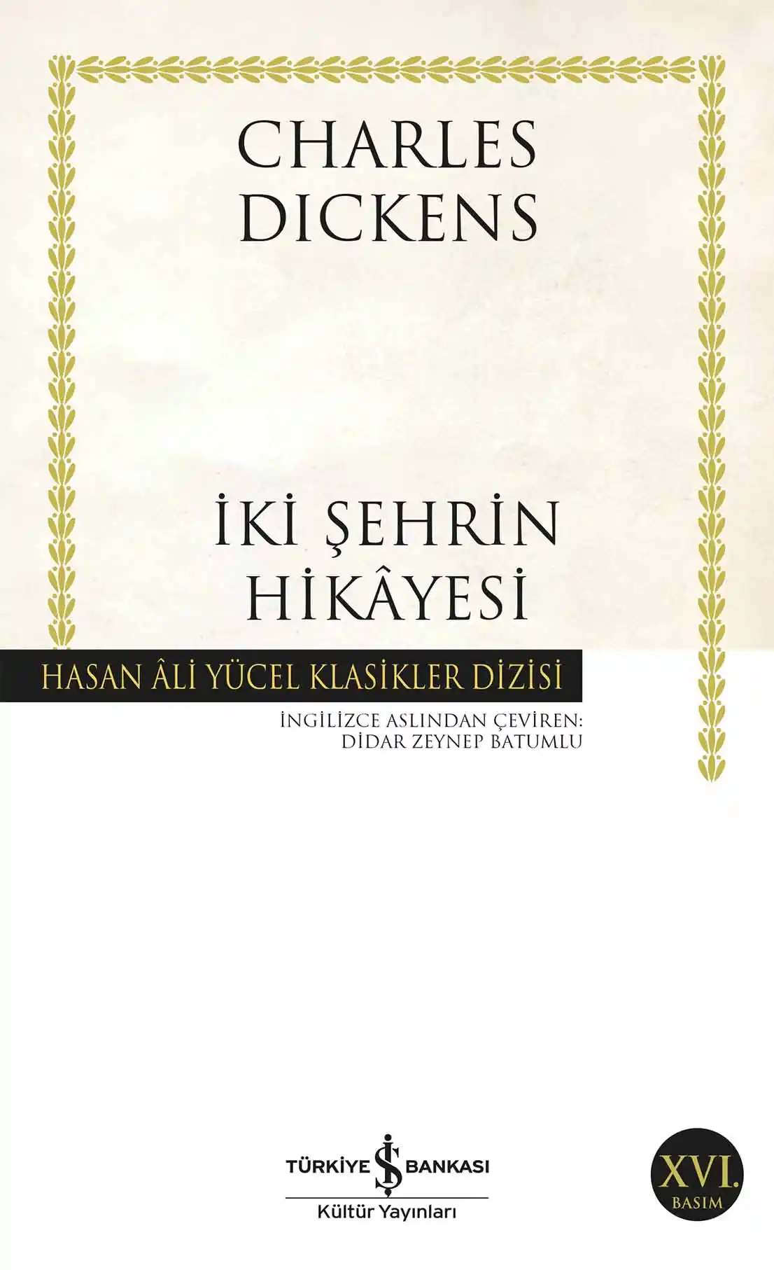 İki Şehrin Hikâyesi kapağı