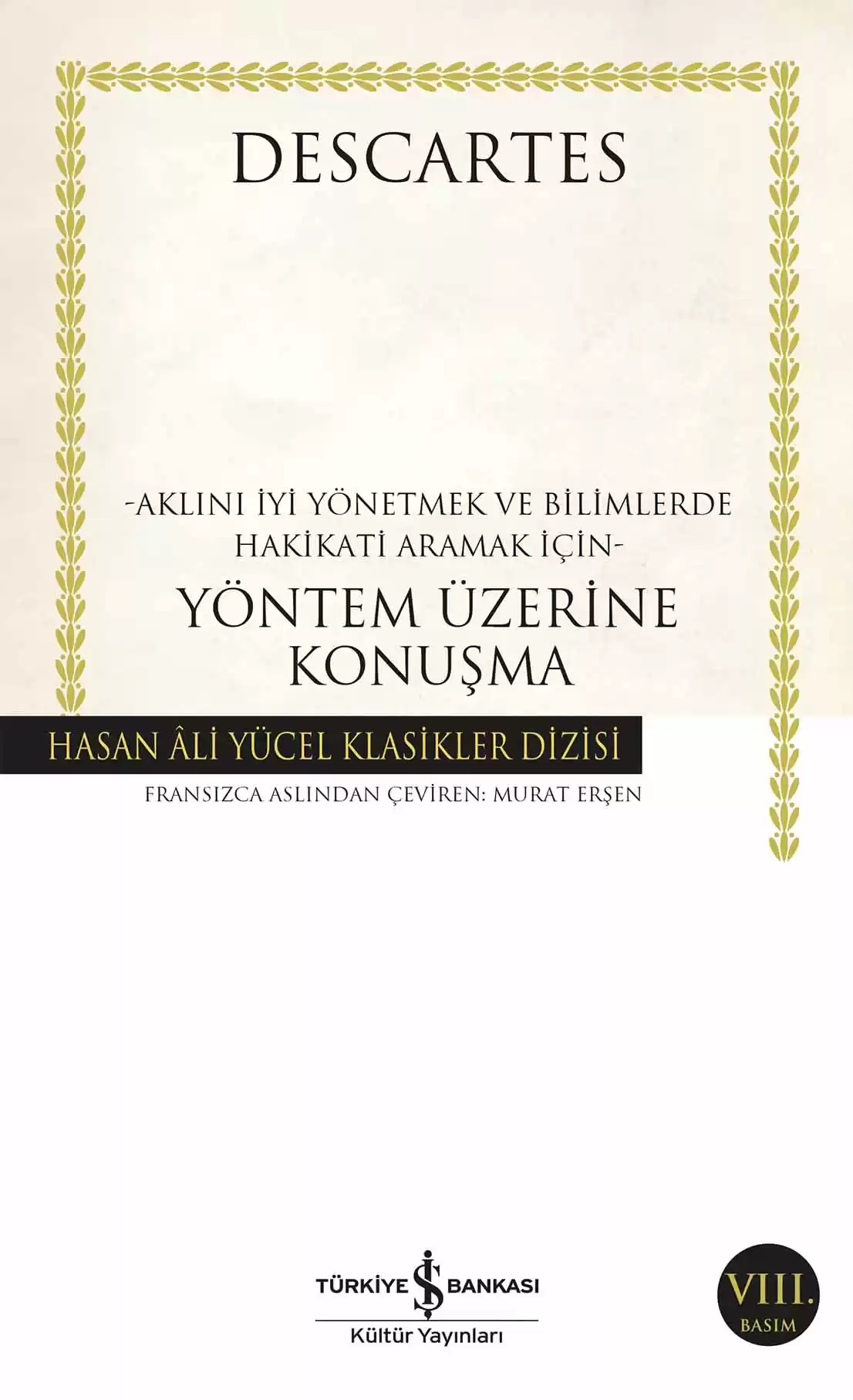 Yöntem Üzerine Konuşma kapağı