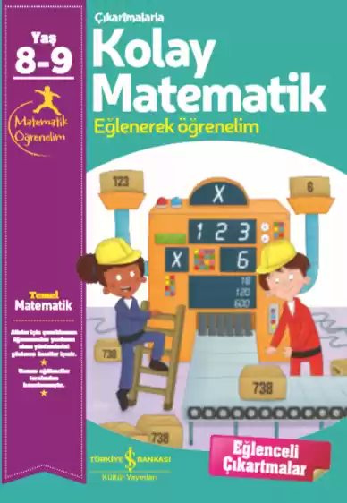 Çıkartmalarla Kolay Matematik 8-9 Yaş kapağı