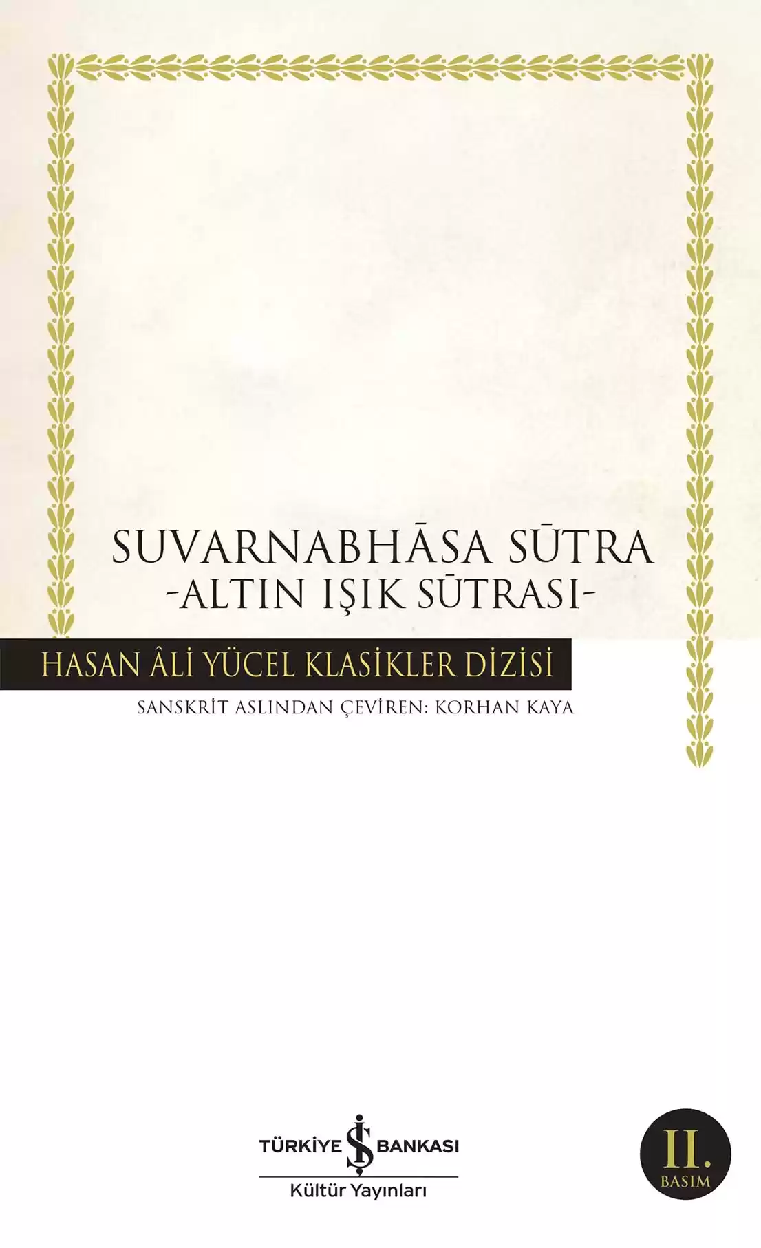 Suvarnabhasa Sutra – Altın Işık Sutrası kapağı