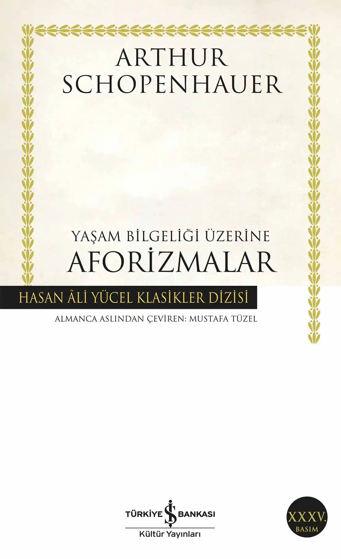 Yaşam Bilgeliği Üzerine Aforizmalar kapağı