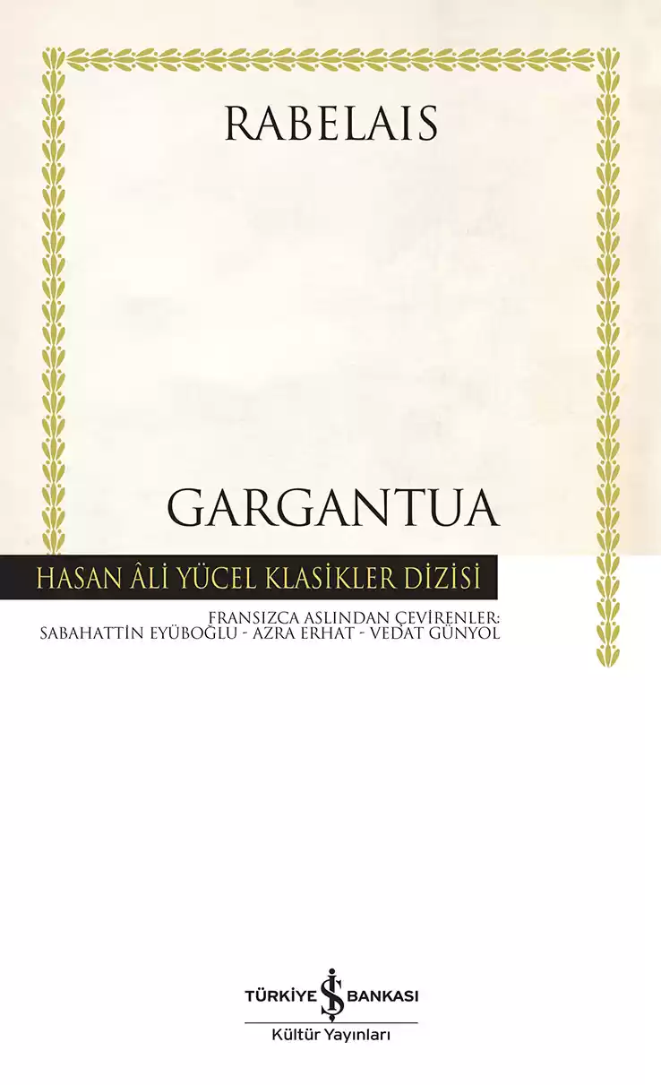Gargantua – Ciltli kapağı