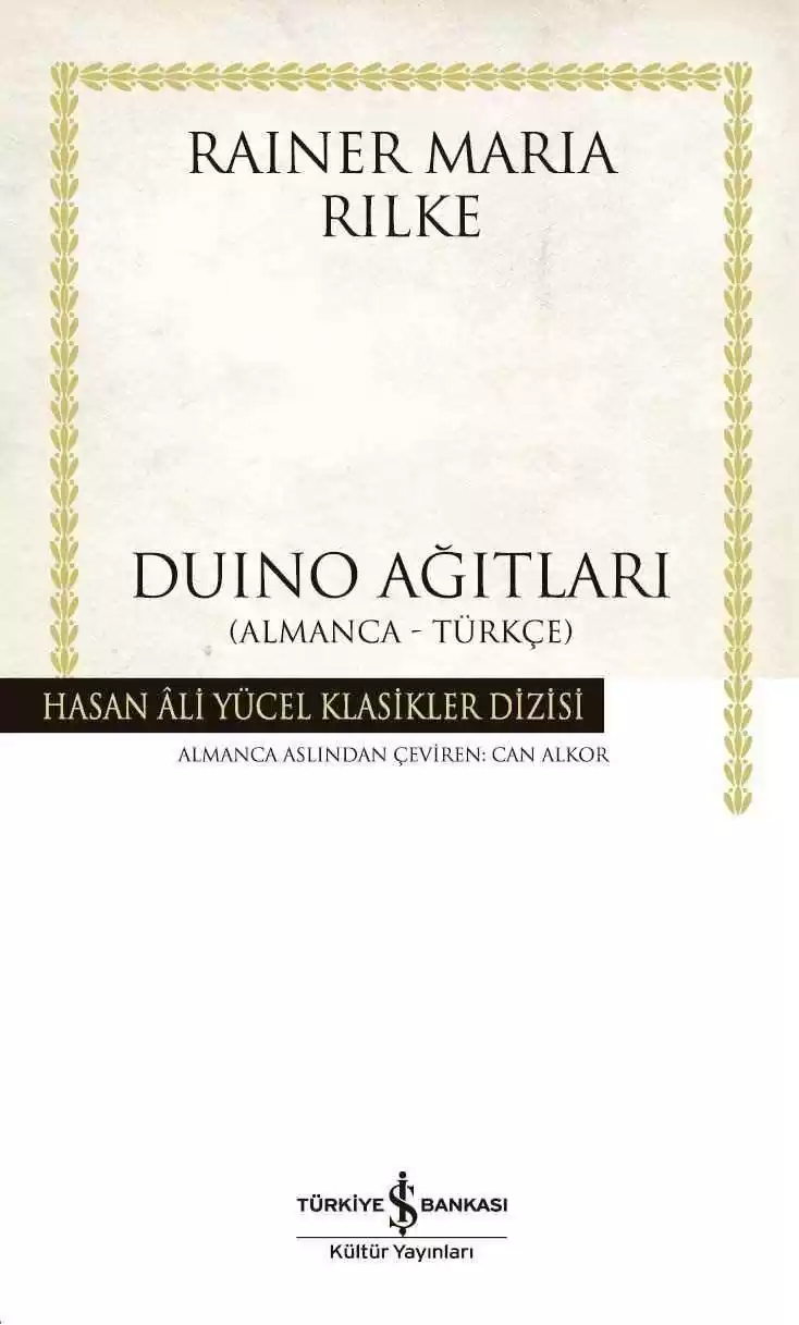 Duino Ağıtları (Almanca-Türkçe) – Ciltli kapağı