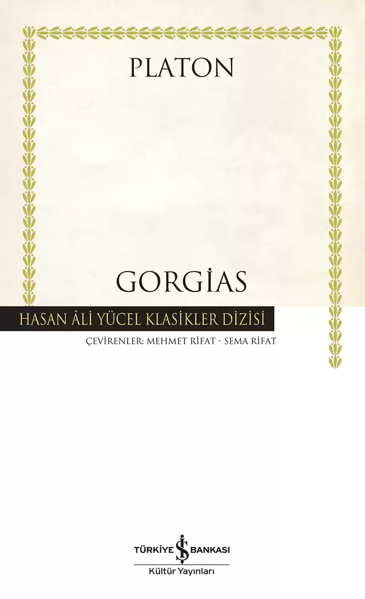 Gorgias – Ciltli kapağı