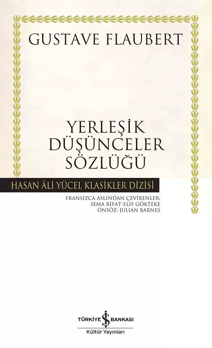 Yerleşik Düşünceler Sözlüğü – Ciltli kapağı