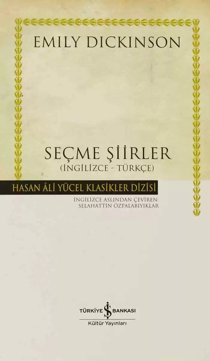 Seçme Şiirler (İngilizce-Türkçe) – Ciltli kapağı
