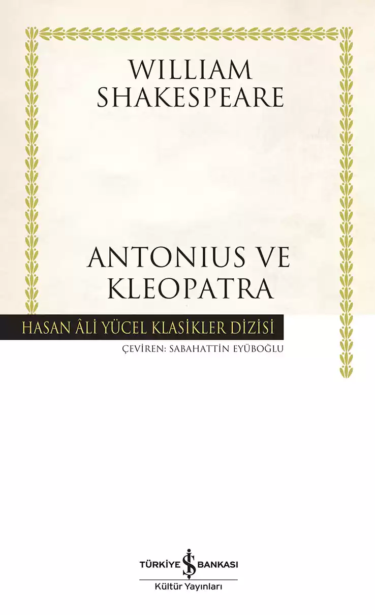 Antonius ve Kleopatra – Ciltli kapağı