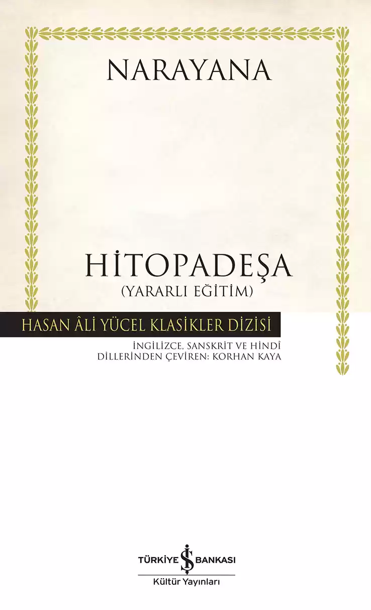 Hitopadeşa (Yararlı Eğitim) kapağı