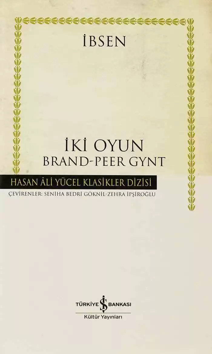İki Oyun Brand-Peer Gynt – Ciltli kapağı