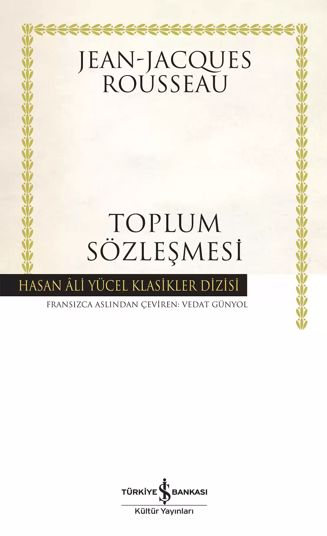 Toplum Sözleşmesi – Ciltli kapağı