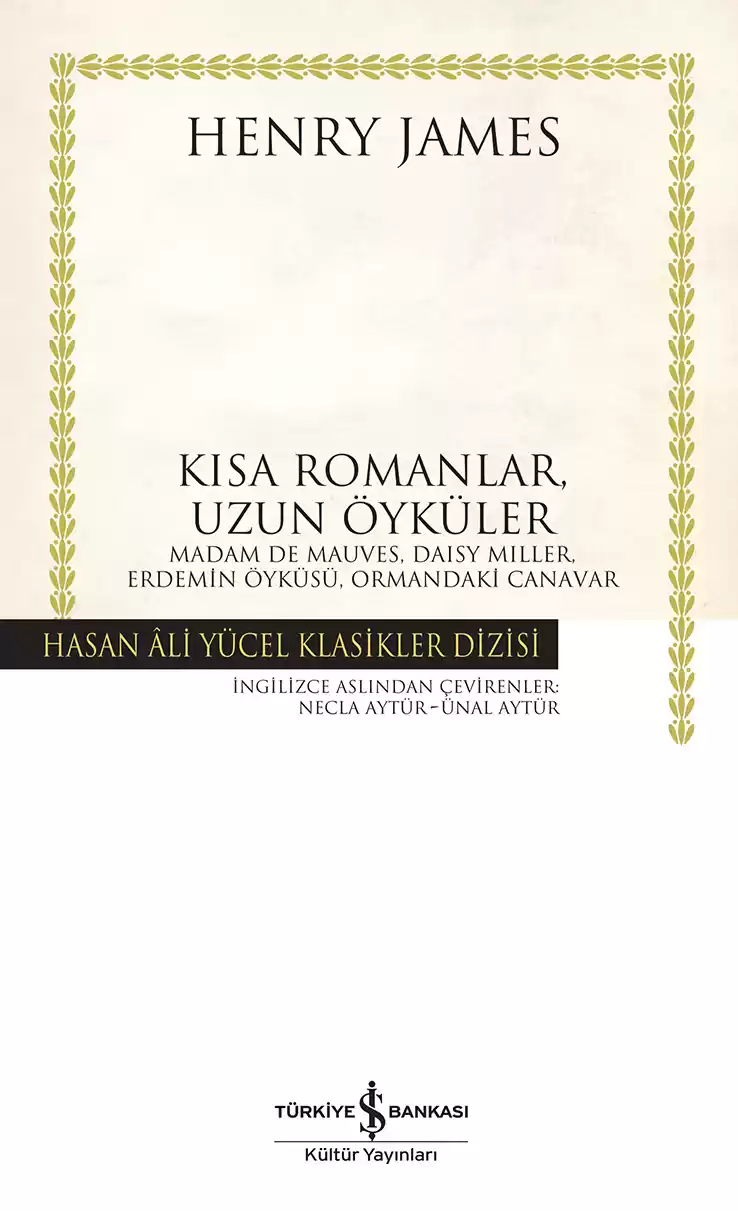 Kısa Romanlar, Uzun Öyküler – Ciltli kapağı