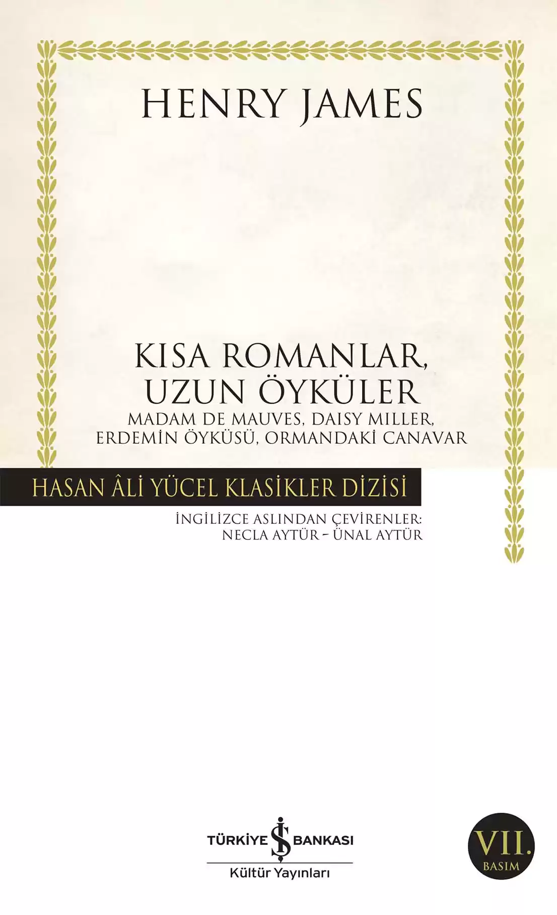 Kısa Romanlar, Uzun Öyküler kapağı