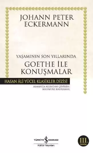 Yaşamının Son Yıllarında Goethe ile Konuşmalar kapağı