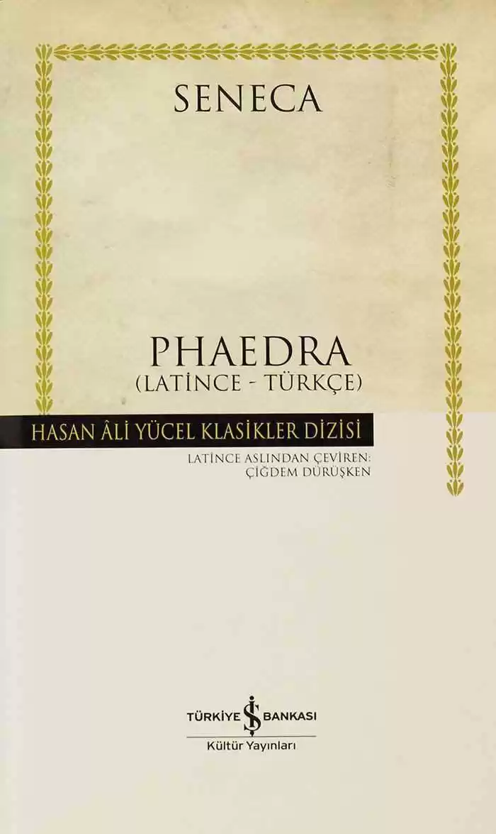 Phaedra (Latince-Türkçe) – Ciltli kapağı