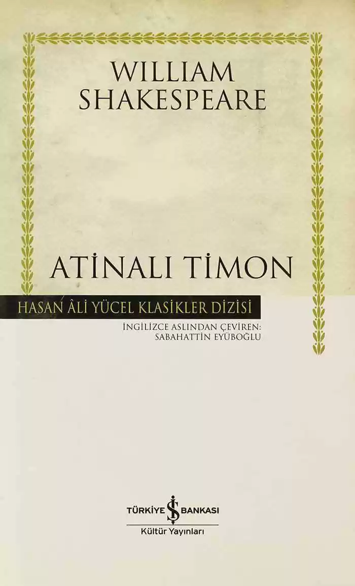 Atinalı Timon – Ciltli kapağı