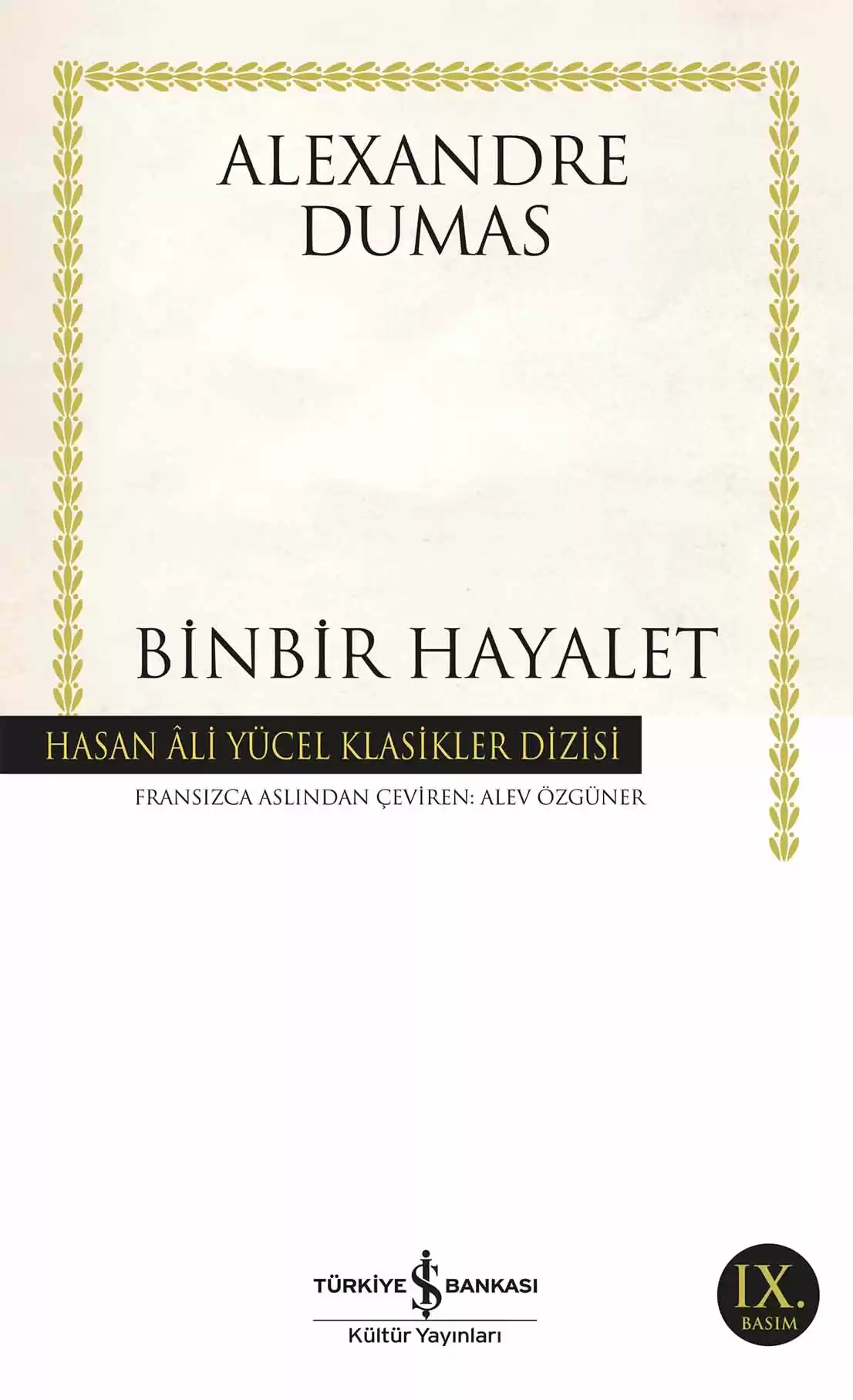 Binbir Hayalet kapağı