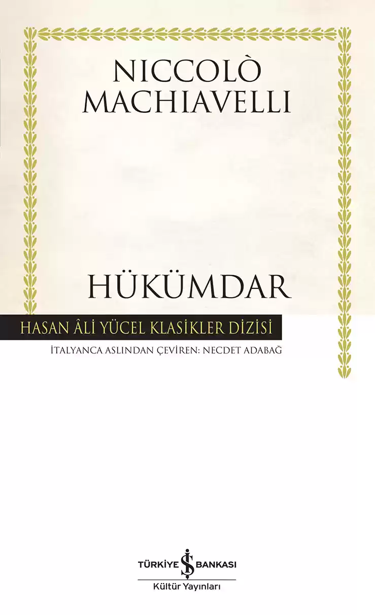 Hükümdar – Ciltli kapağı