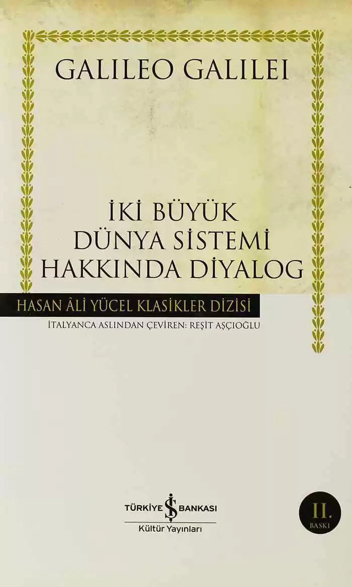 İki Büyük Dünya Sistemi Hakkında Diyalog – Ciltli kapağı