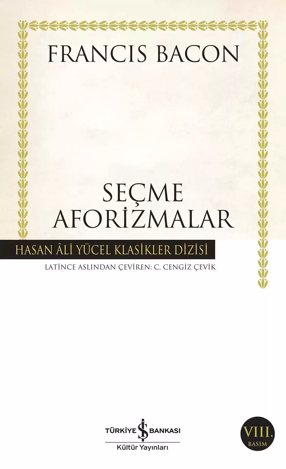Seçme Aforizmalar kapağı